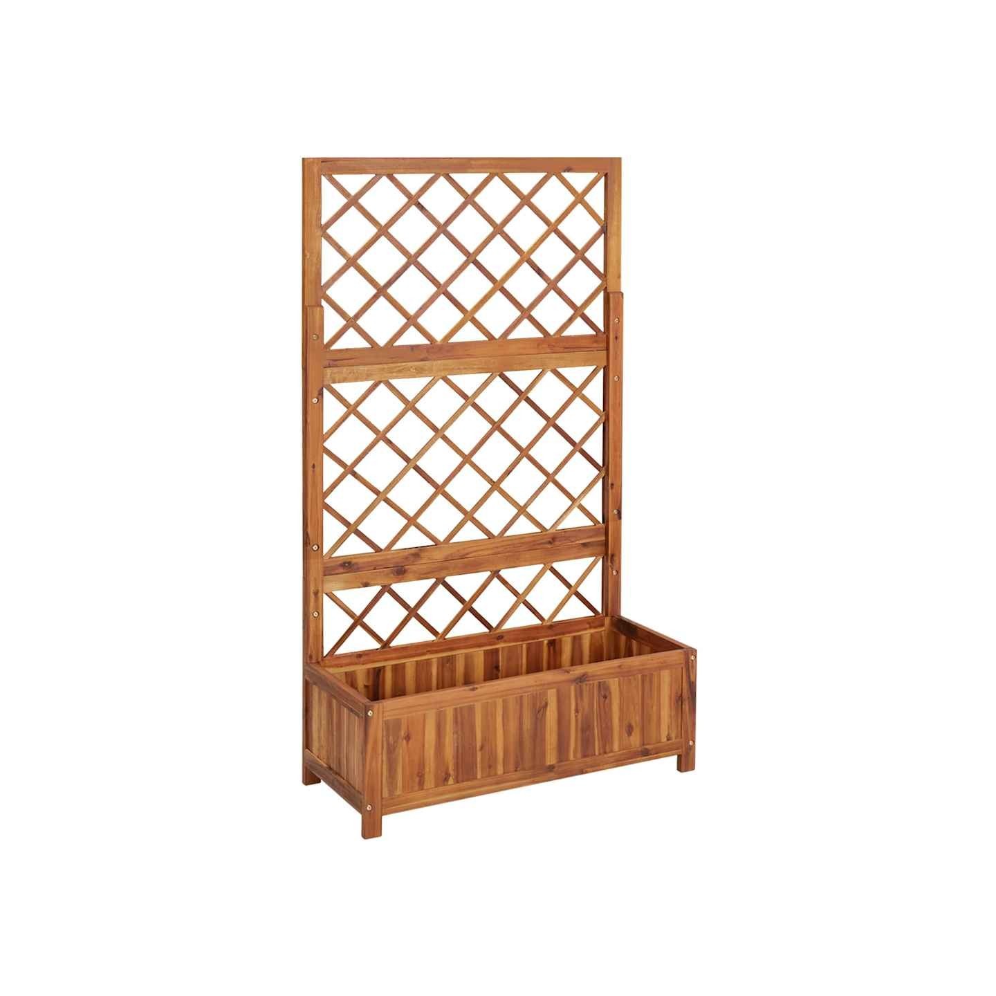 Lit surélevé avec treillis 85x38x150 cm Bois massif d'acacia