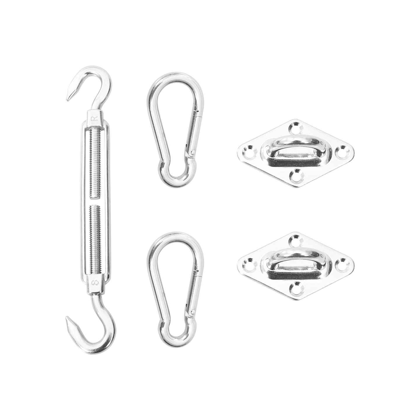 Kit de montage de voile d'ombrage 5 pcs Acier inoxydable