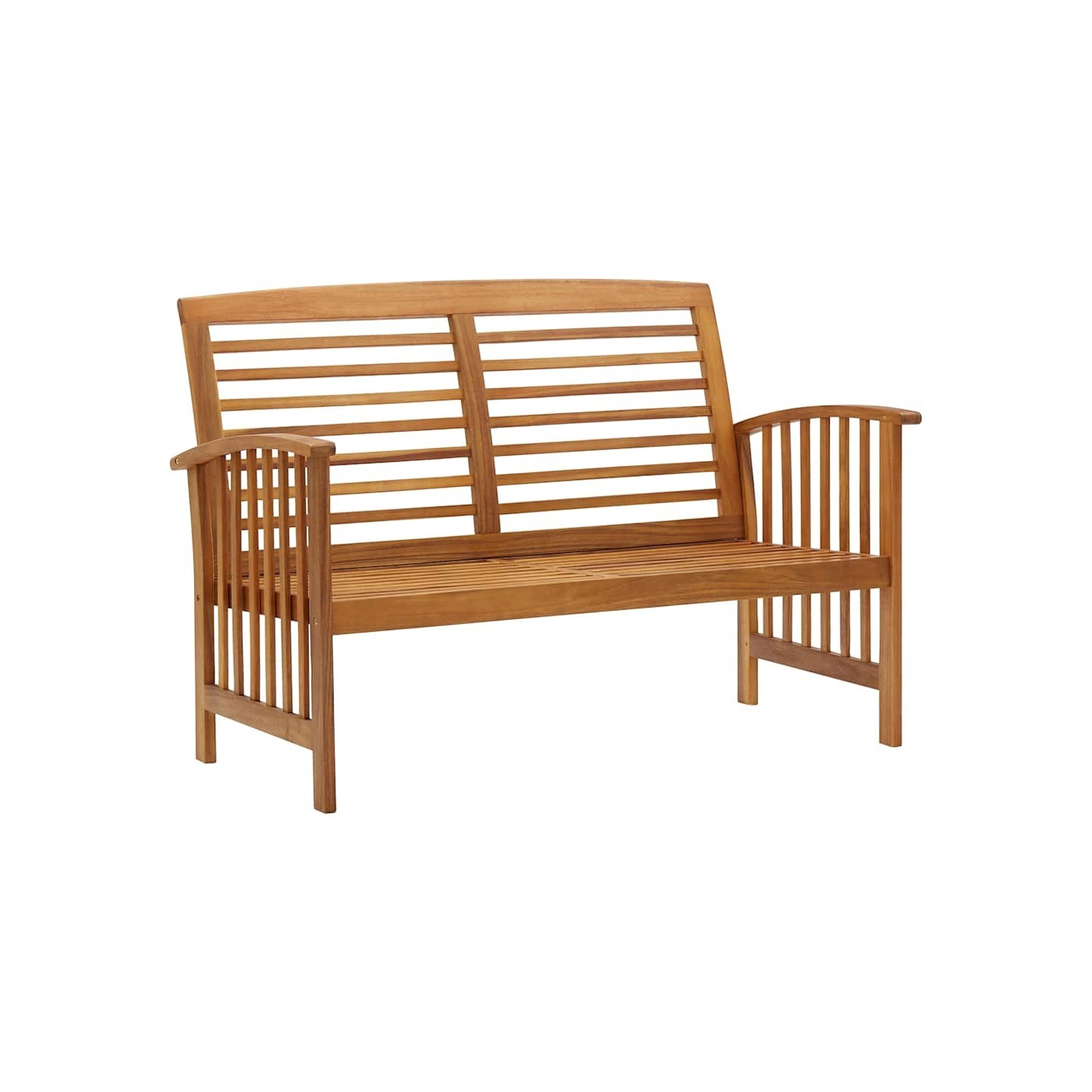Banc de jardin 119 cm bois d'acacia solide