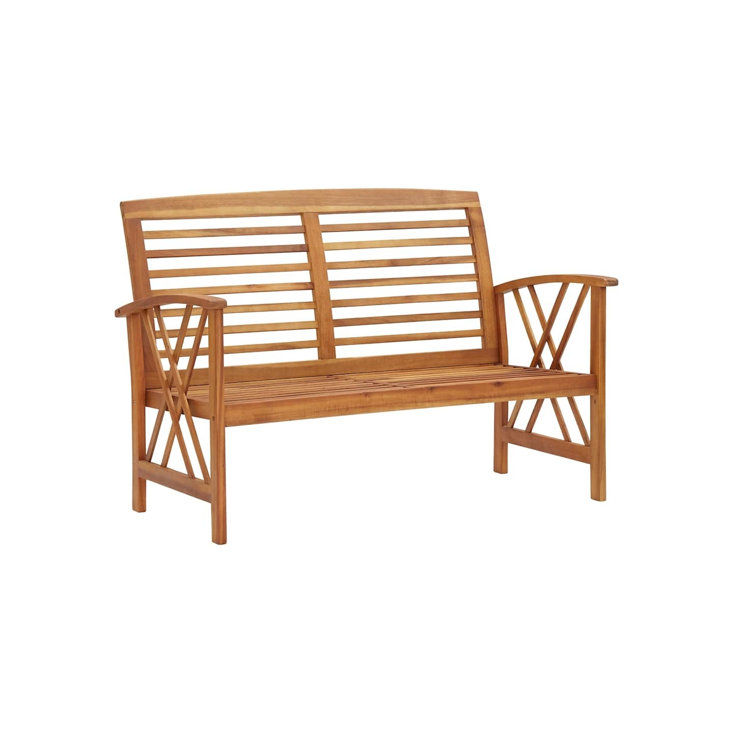 Banc de jardin 119 cm bois d'acacia solide