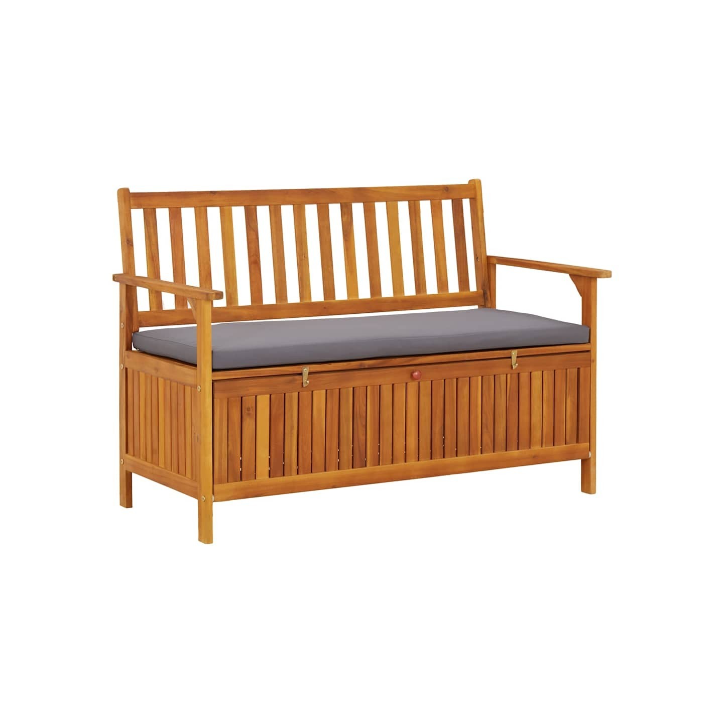 Banc de rangement de jardin 120 cm Bois d'acacia solide