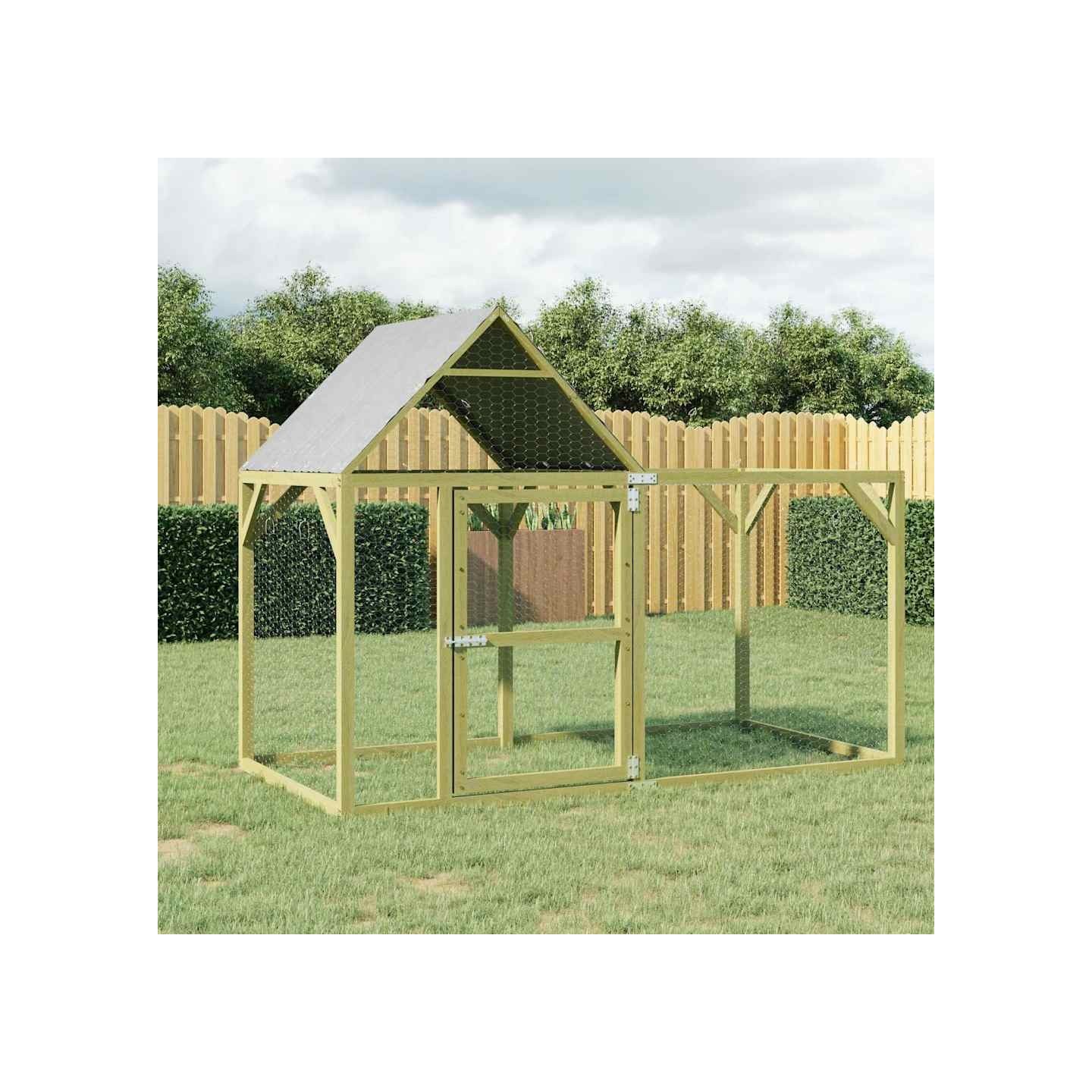 Poulailler 200x100x150 cm Bois de pin massif imprégné