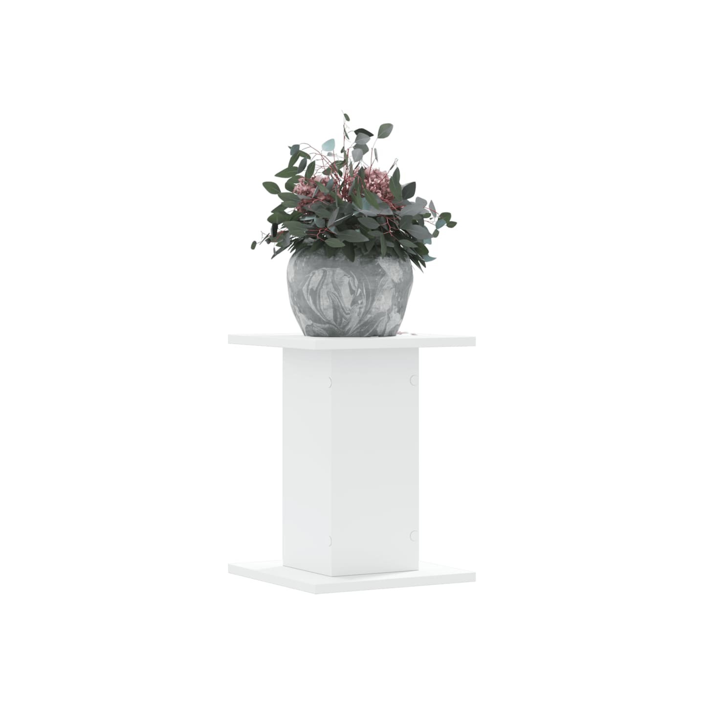 Supports pour plantes 2 pcs blanc 30x30x40 cm bois d'ingénierie