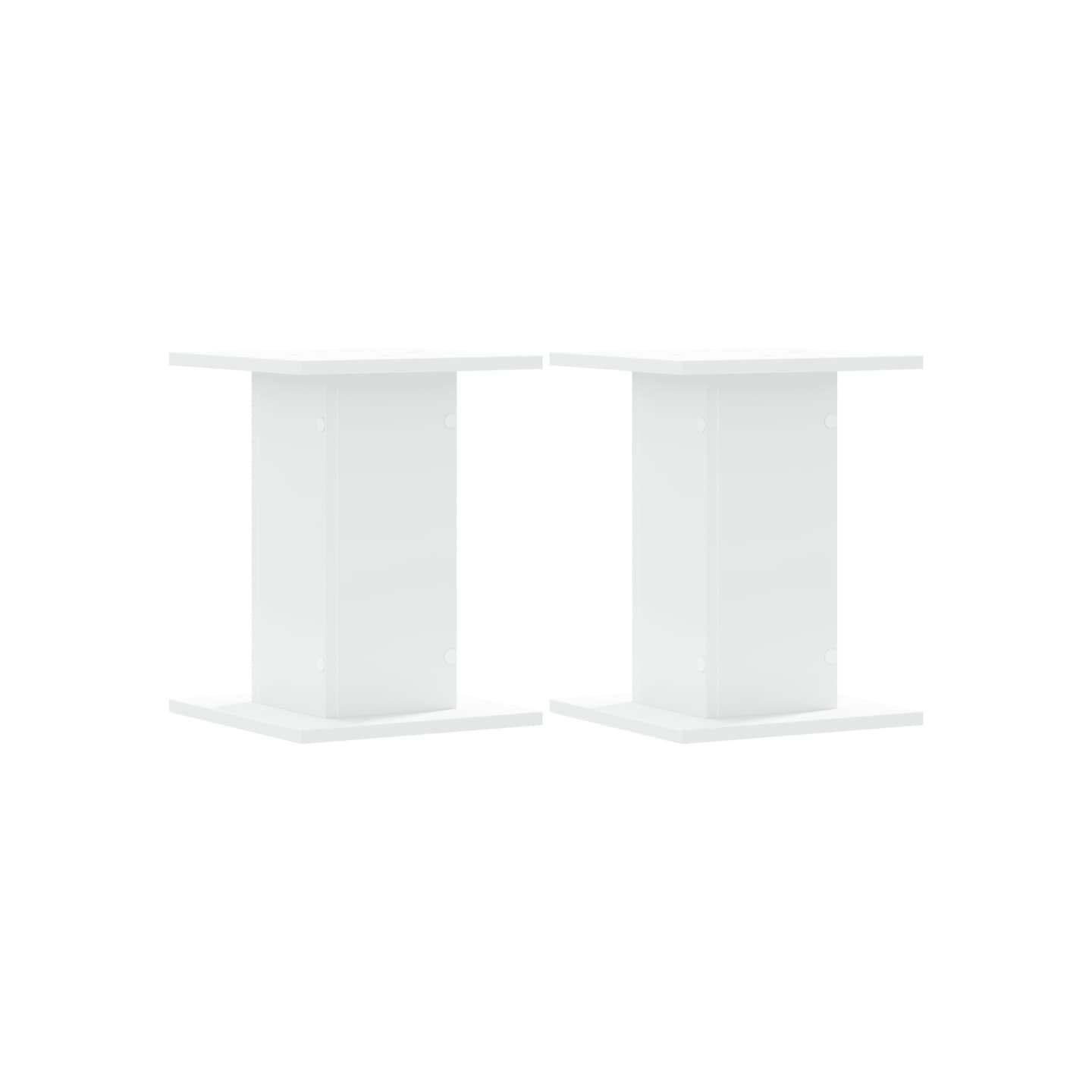 Supports pour plantes 2 pcs blanc 30x30x40 cm bois d'ingénierie