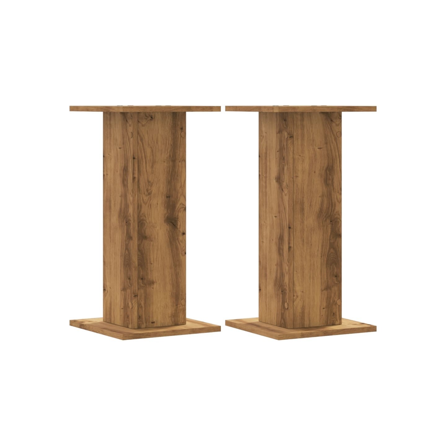 Supports pour plantes 2 pcs chêne artisanal bois d'ingénierie