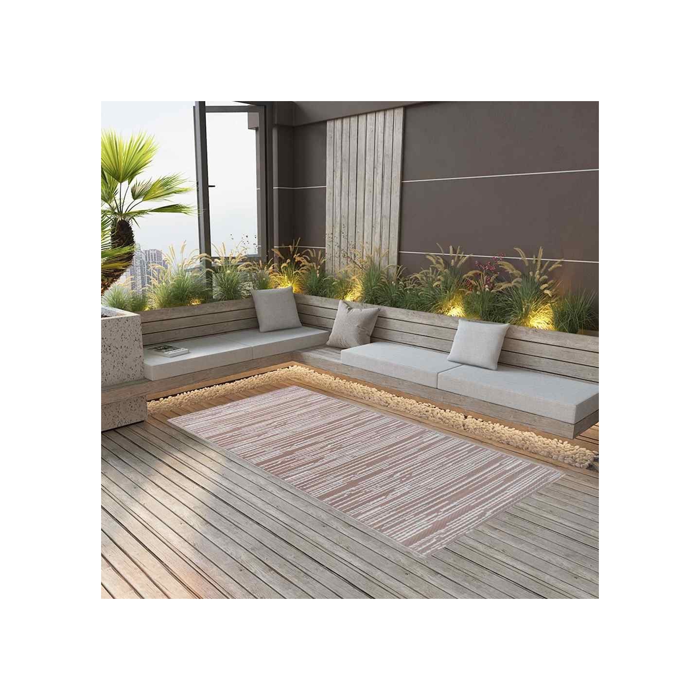 Tapis d'extérieur ARAKIL marron 120x180 cm PP