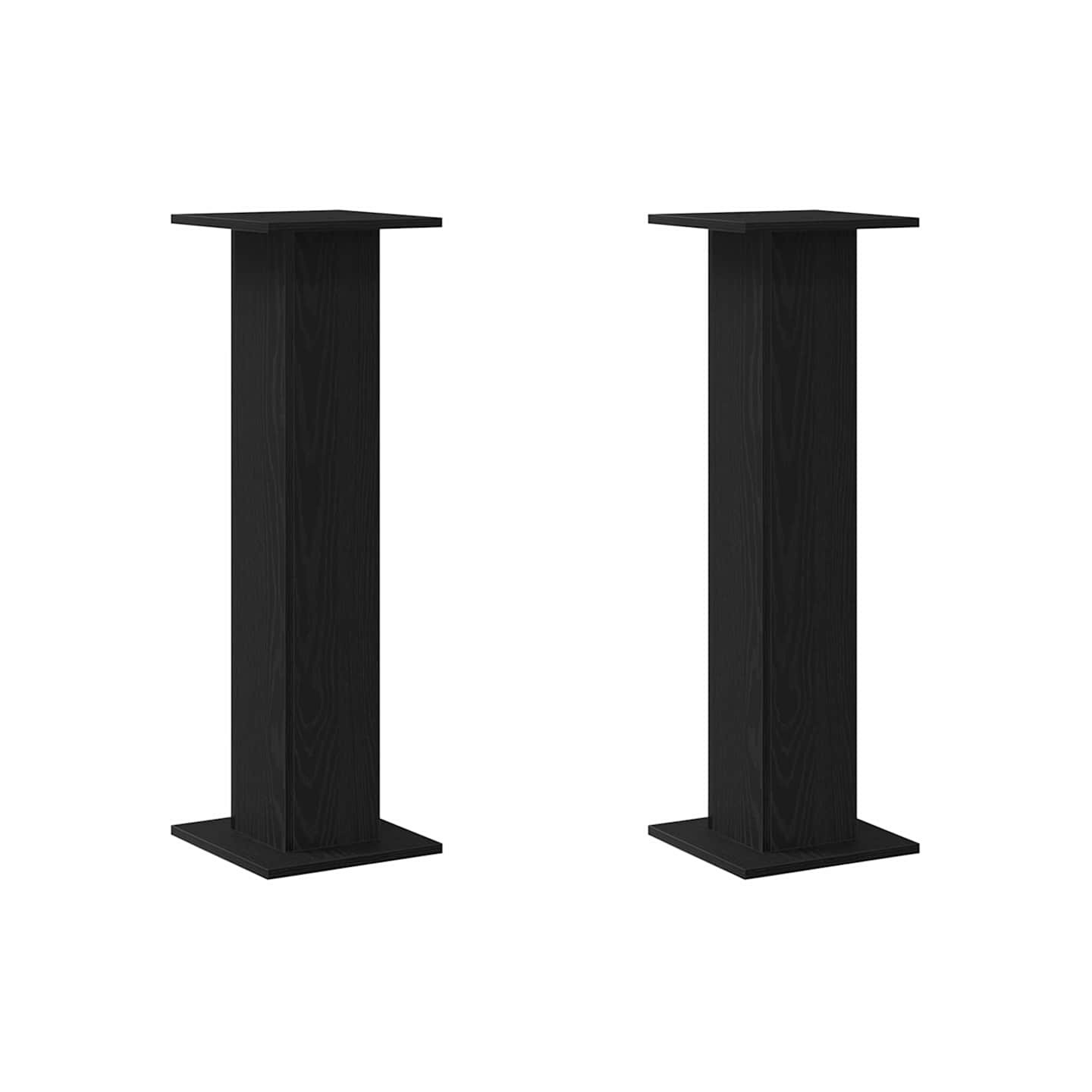 Support de Plante 2 pc Chêne noir 30 x 30 x 95 cm