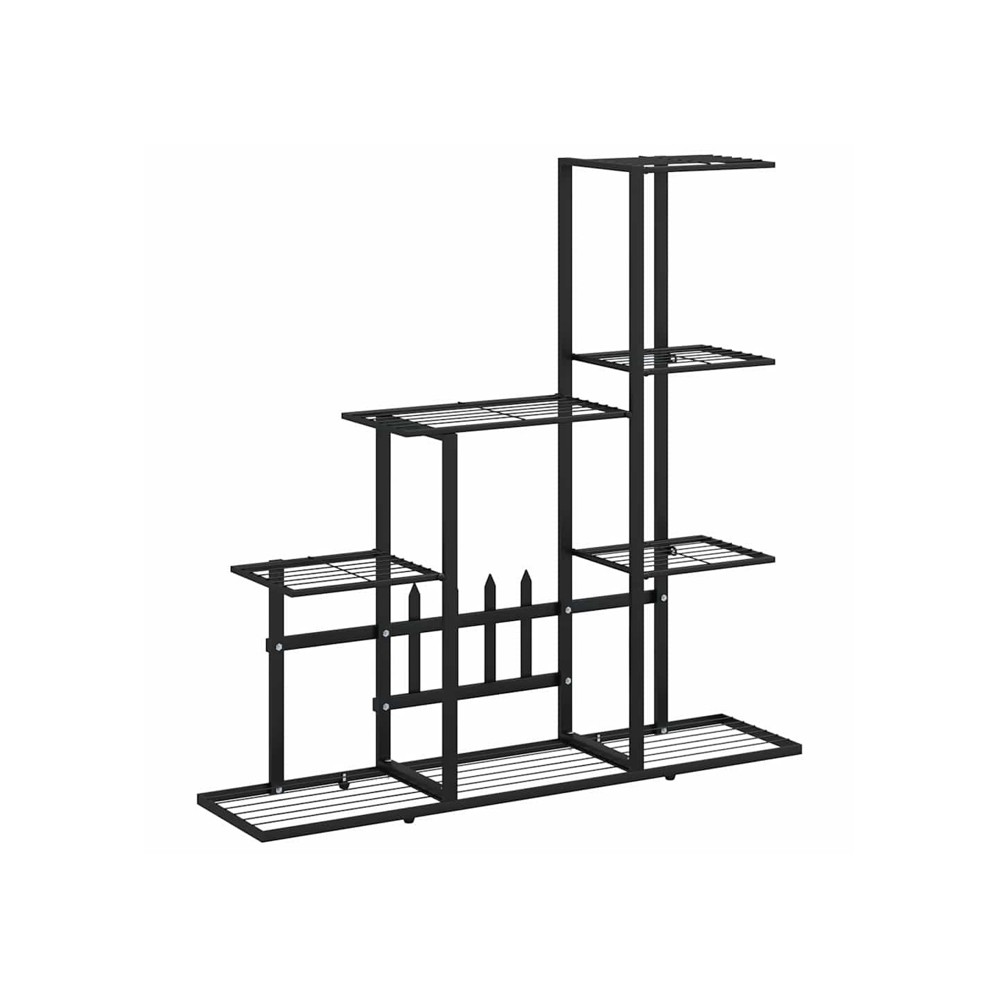 Support pour plantes 94,5x25x88 cm Noir Métal