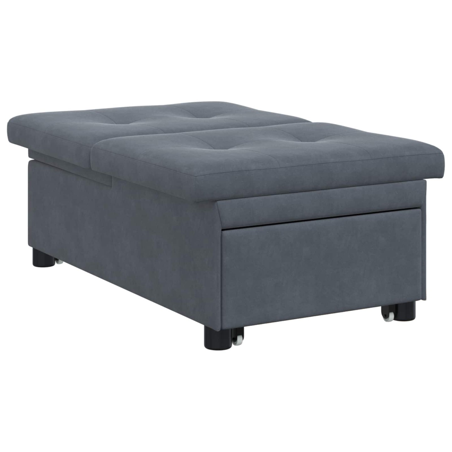 Canapé-Lit Gris foncé 194 x 67 x 82 cm Velours