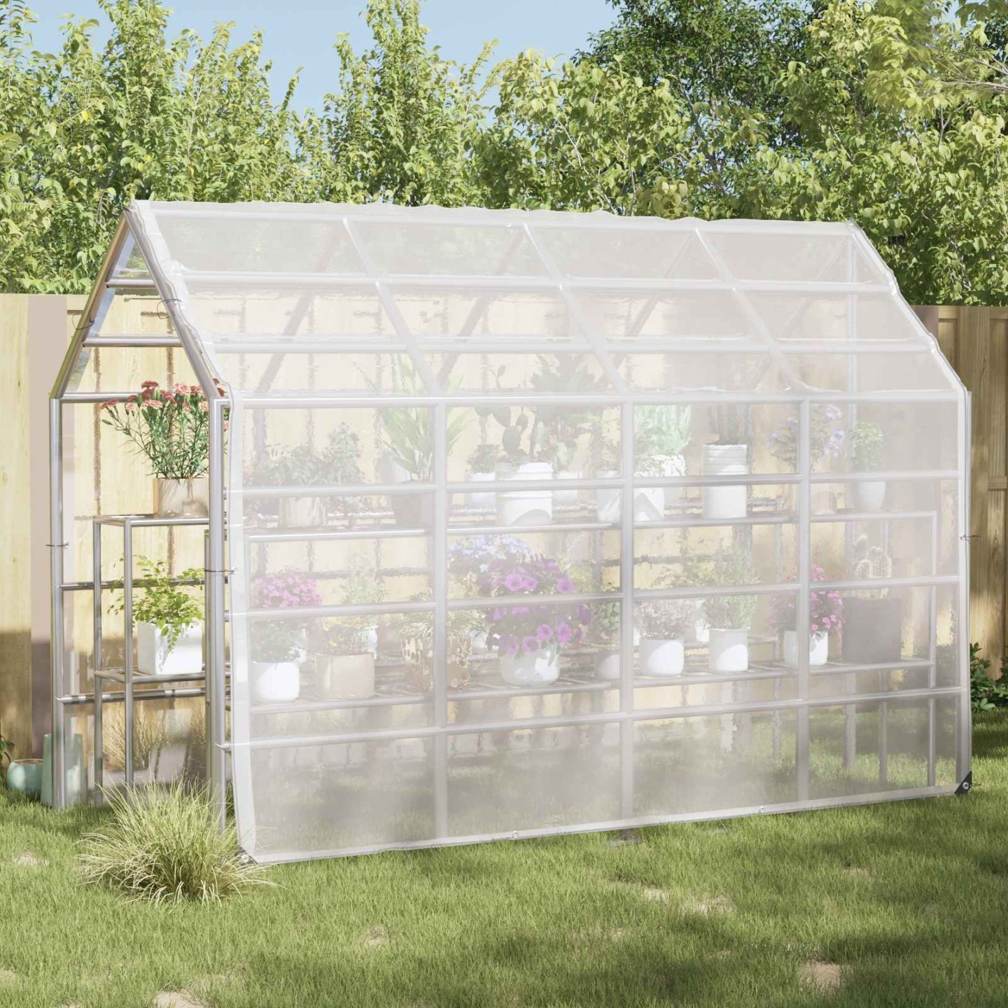 Couverture pour plantes 3 x 3 m PE Transparent