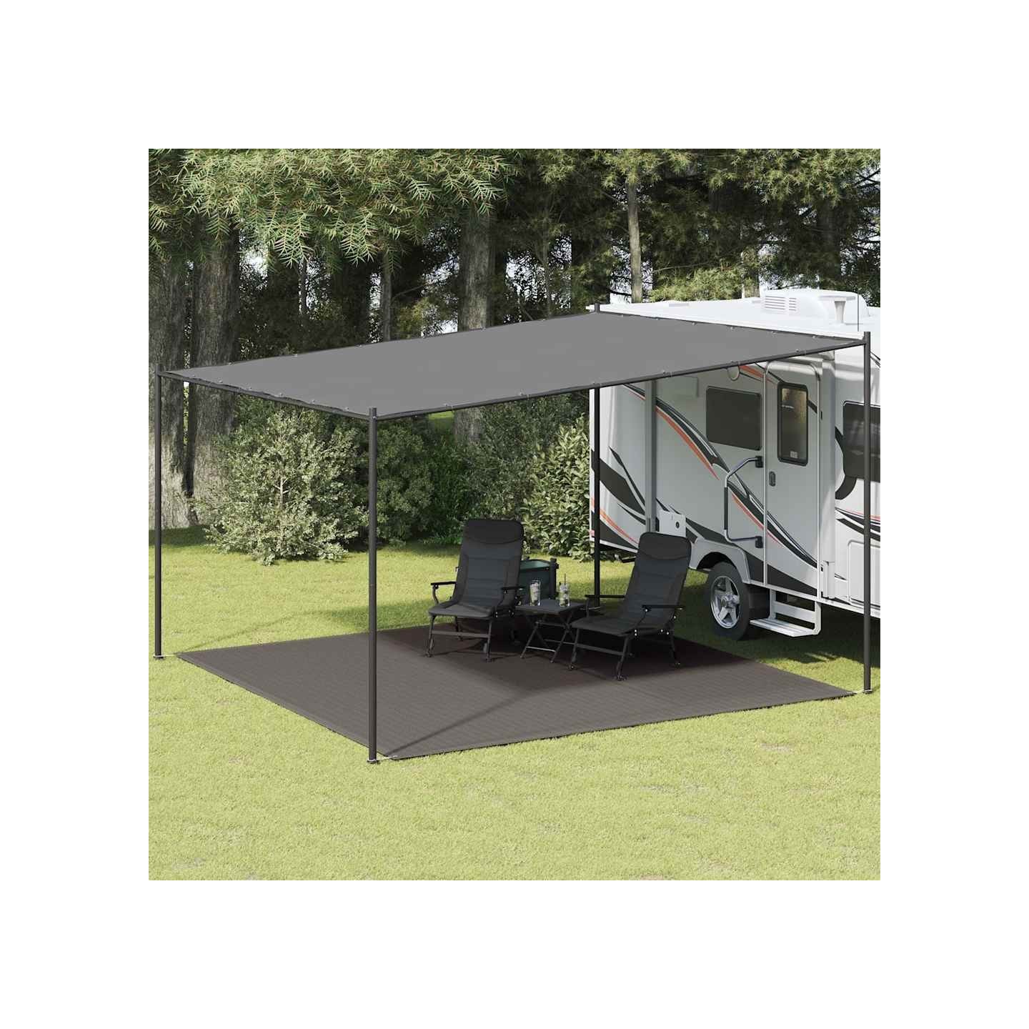 Tapis de tente 400x400 cm Anthracite