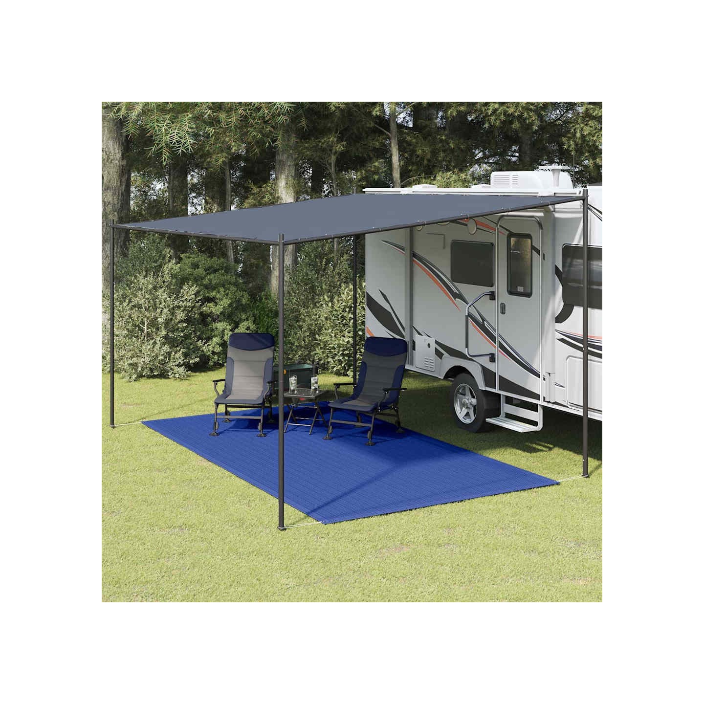 Tapis de tente 250x450 cm Bleu