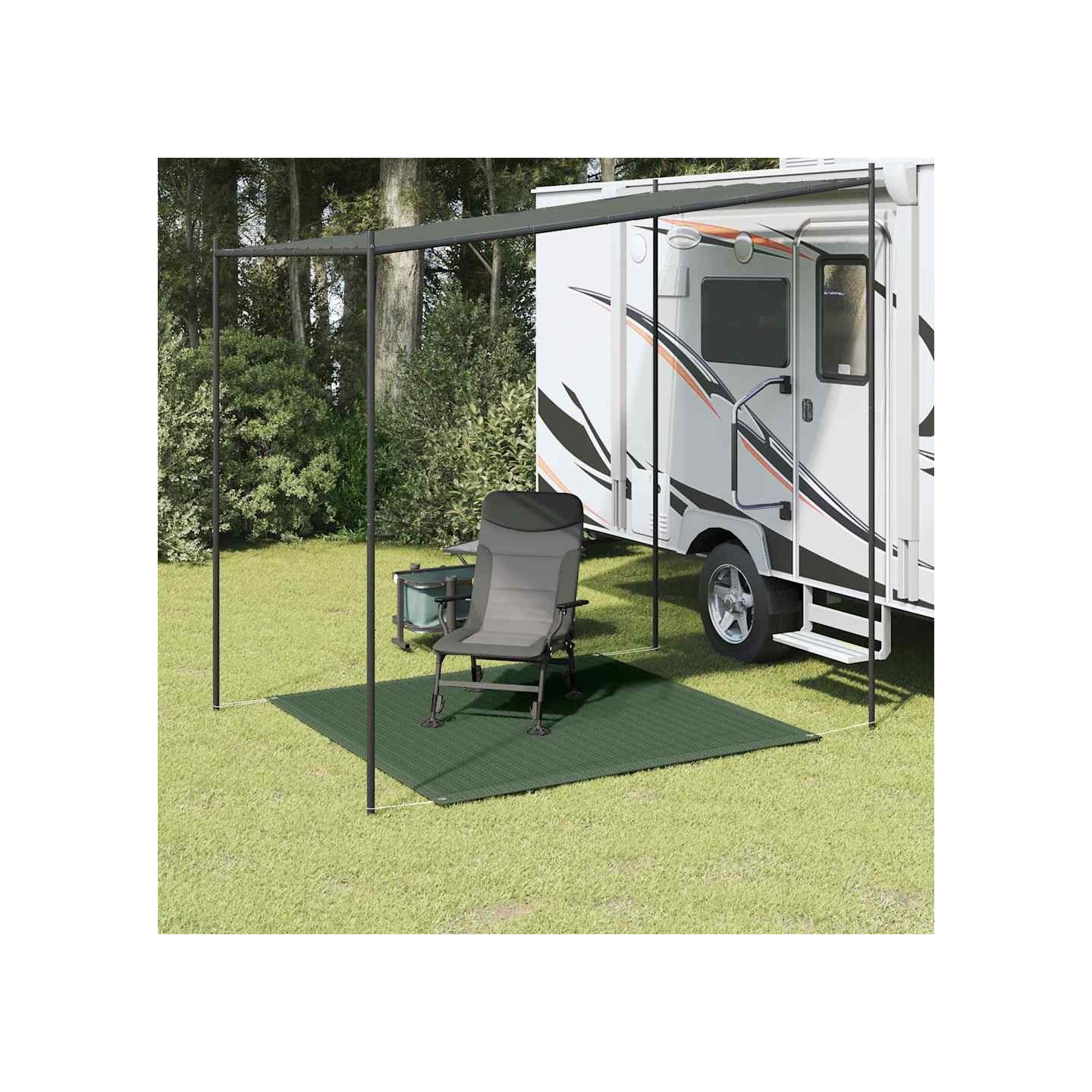 Tapis de tente 250x250 cm Vert foncé