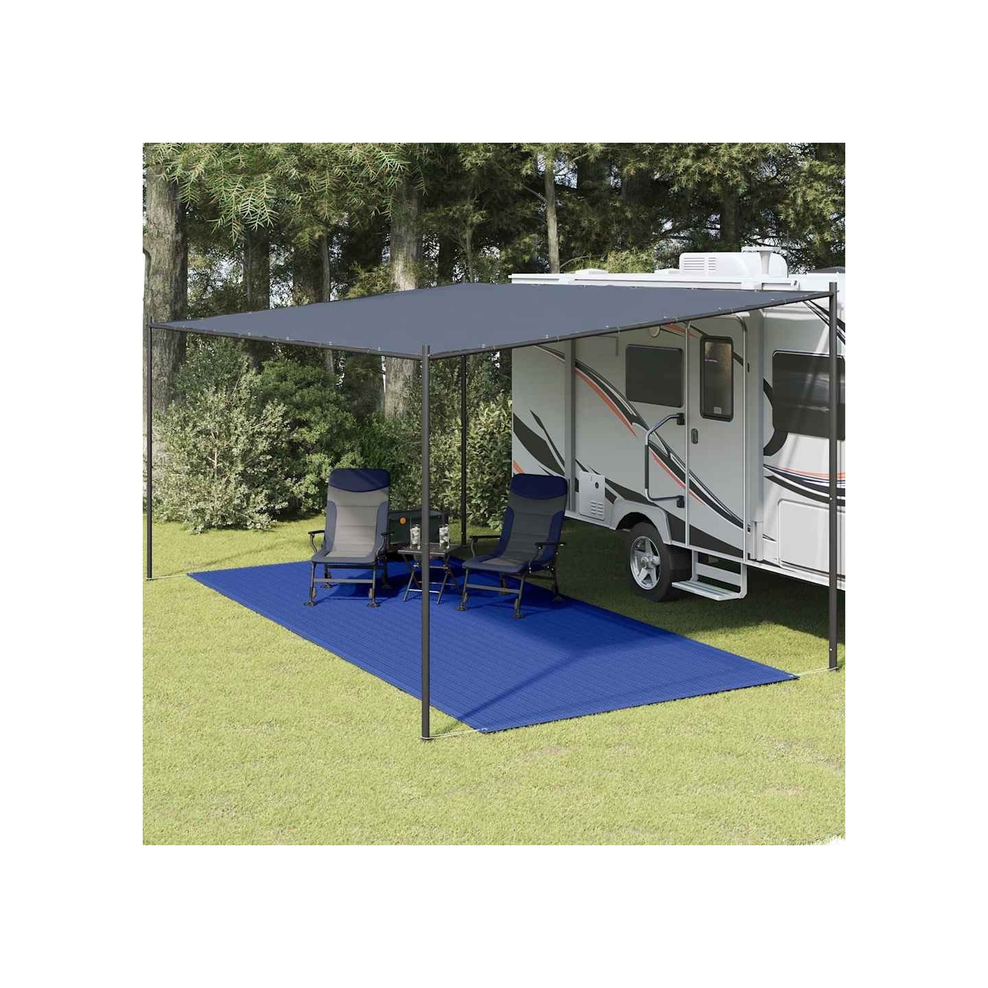 Tapis de tente 250x500 cm Bleu