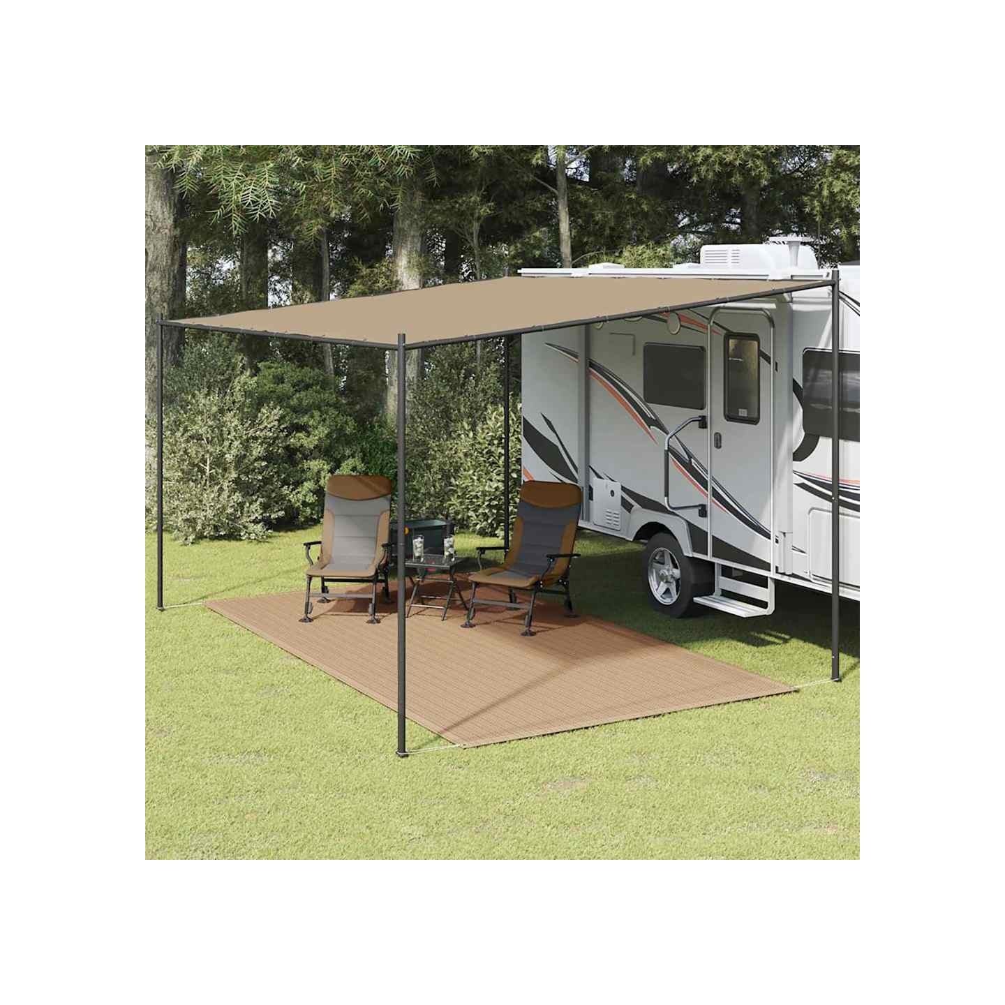 Tapis de tente 200x400 cm Taupe