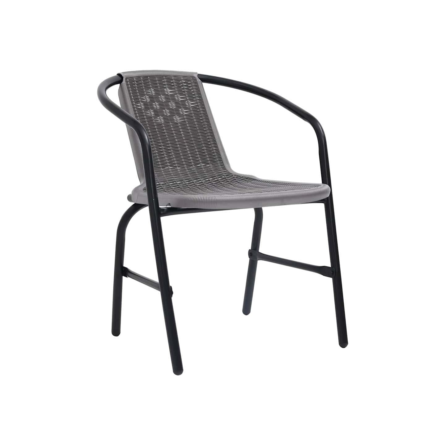 Chaises de jardin lot de 8 Rotin plastique et acier 110 kg