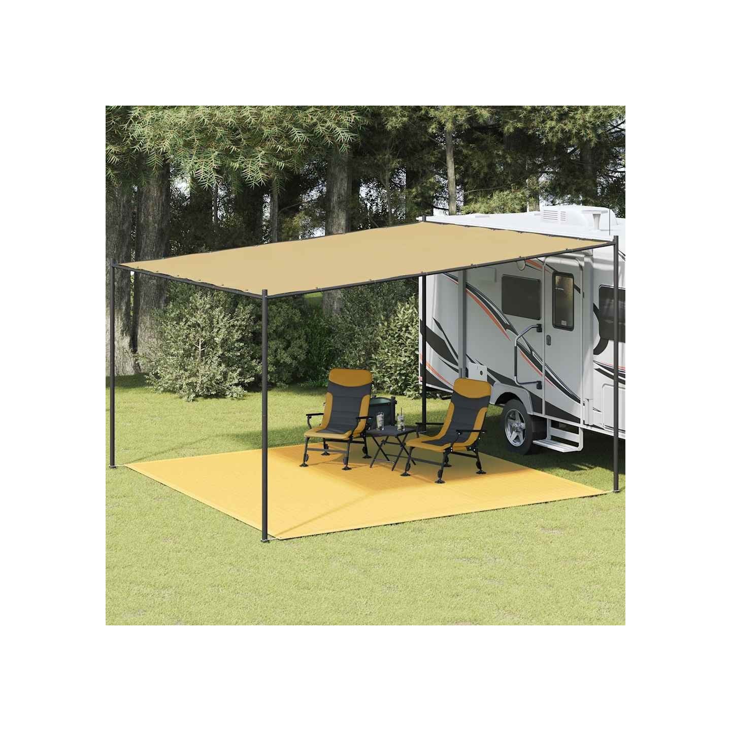 Tapis de tente 400x400 cm Beige