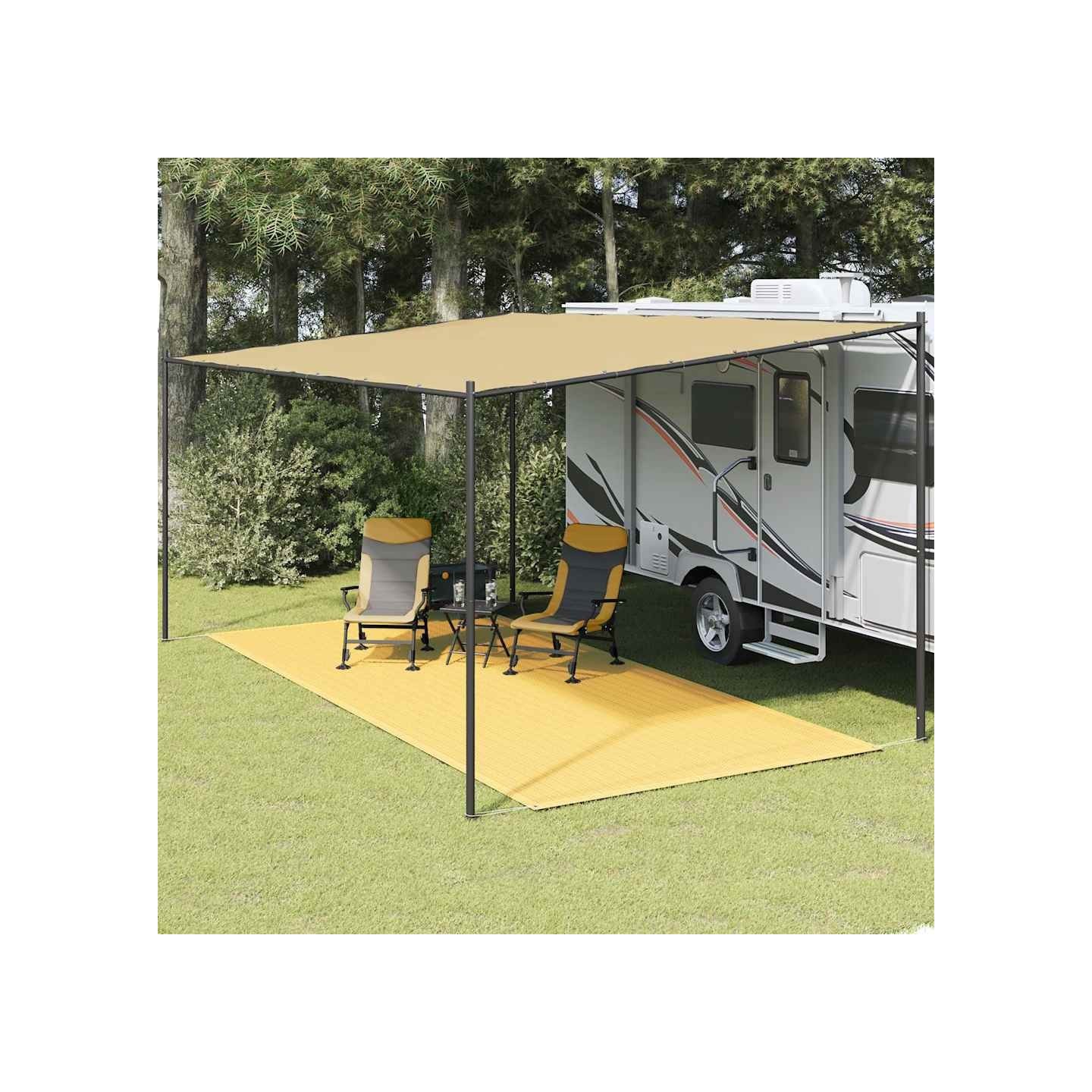 Tapis de tente 250x500 cm Beige