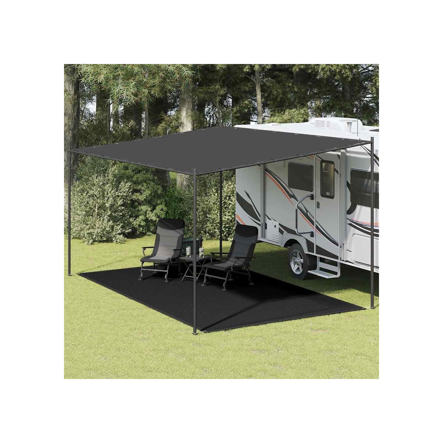 Tapis de tente 300x500 cm Noir