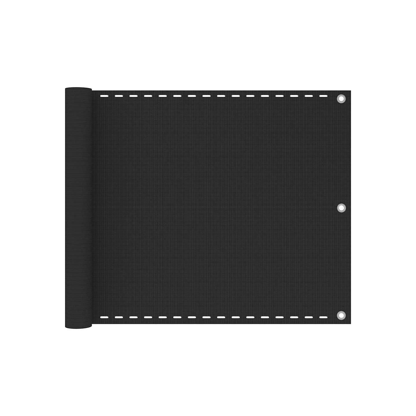 Écran de balcon en PEHD 75x500 cm Anthracite