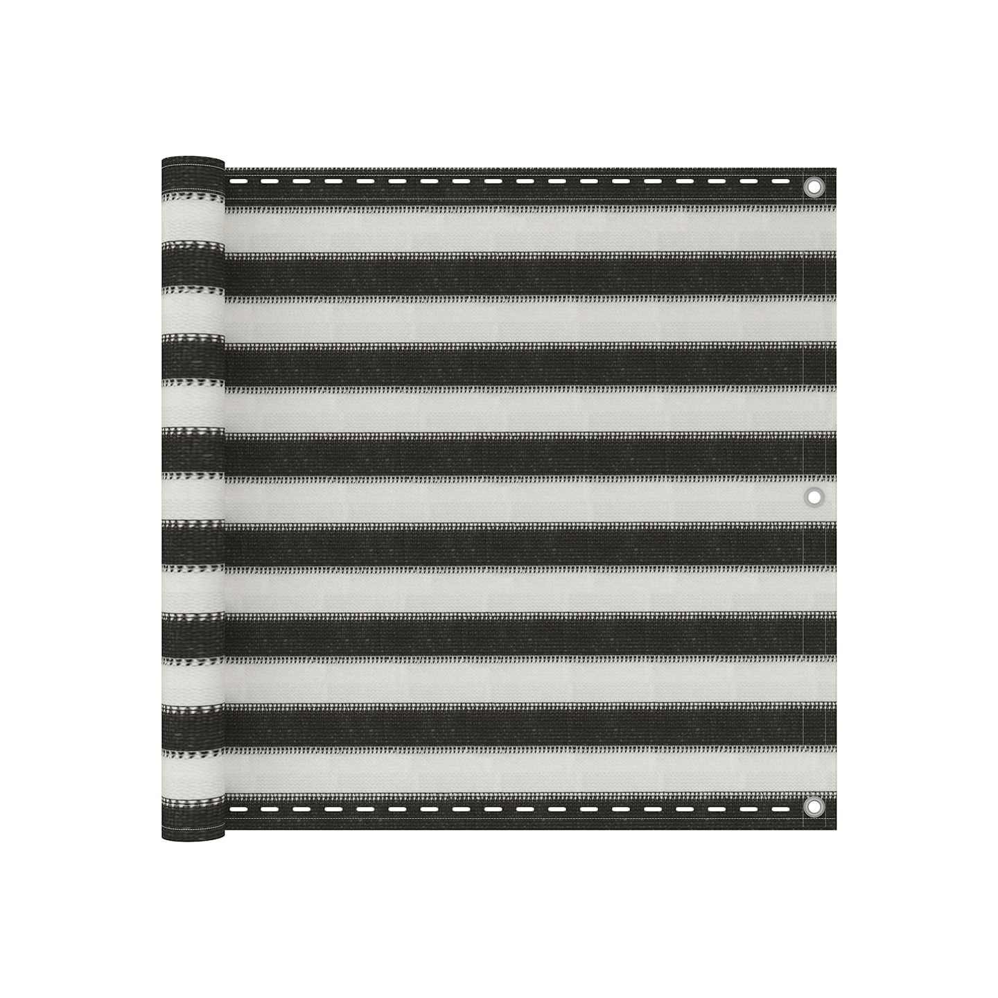 Écran de balcon PEHD 90x300 cm Anthracite et blanc