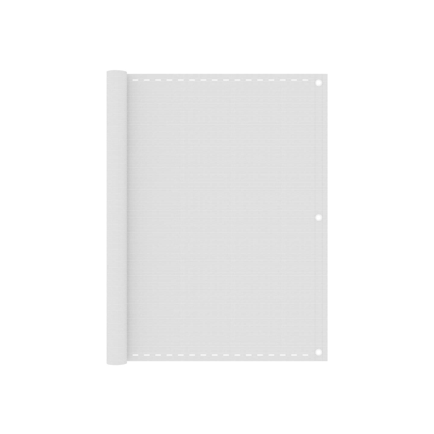 Écran de balcon Blanc 120x500 cm PEHD