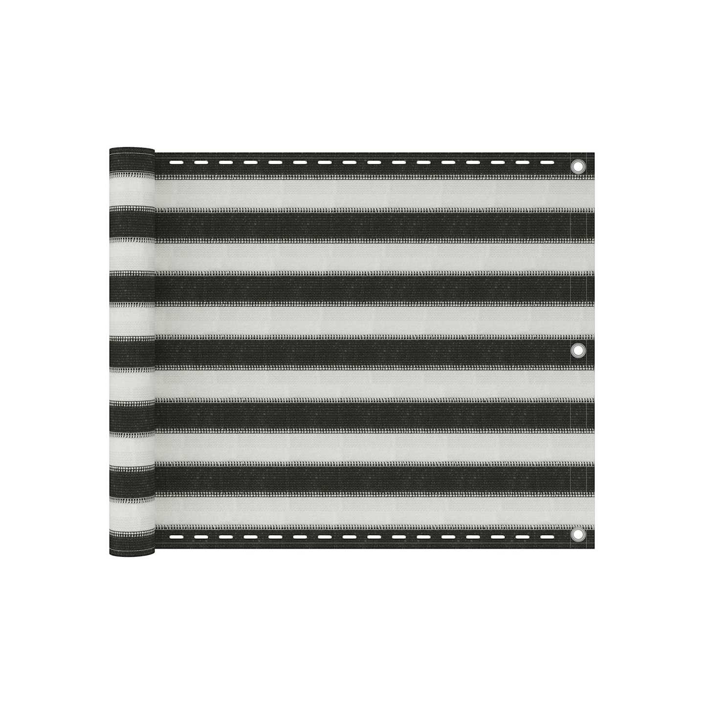 Écran de balcon PEHD 75x300 cm Anthracite et blanc