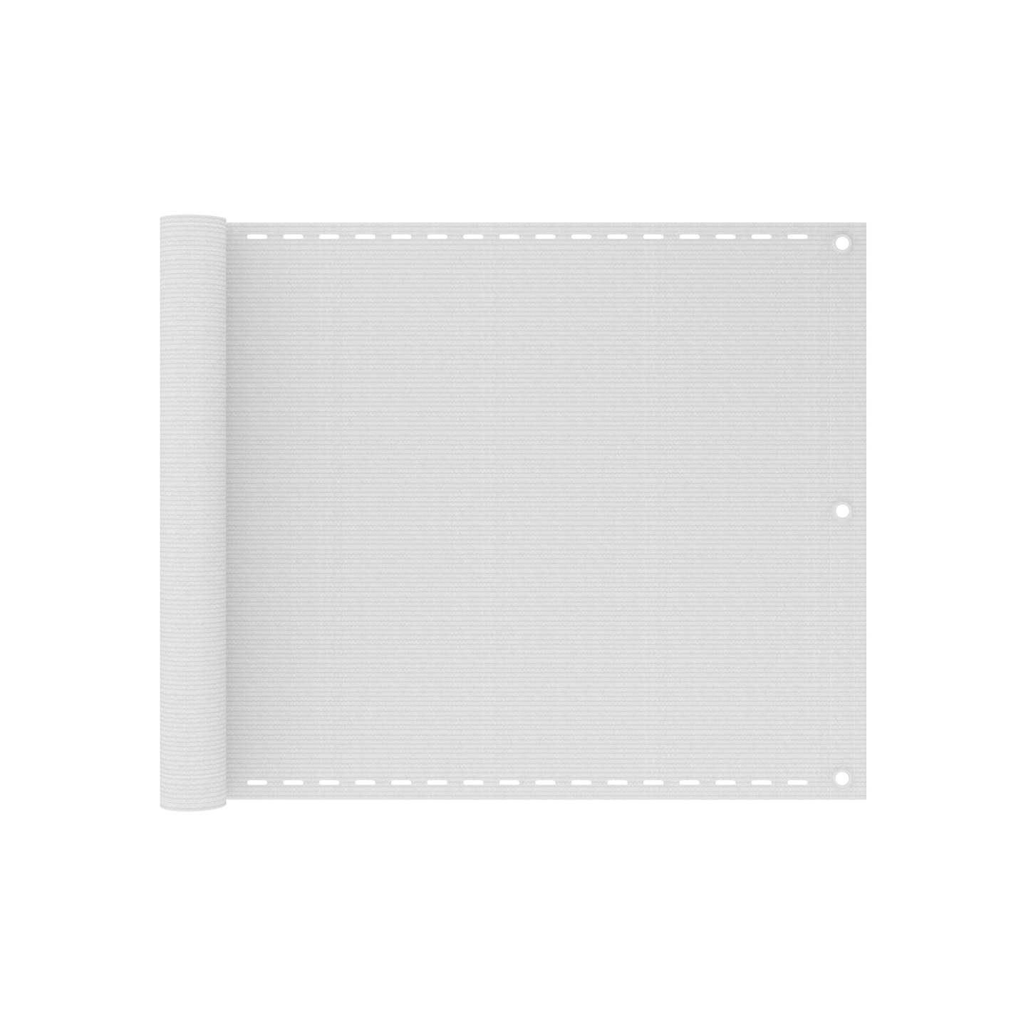 Écran de balcon Blanc 75x300 cm PEHD