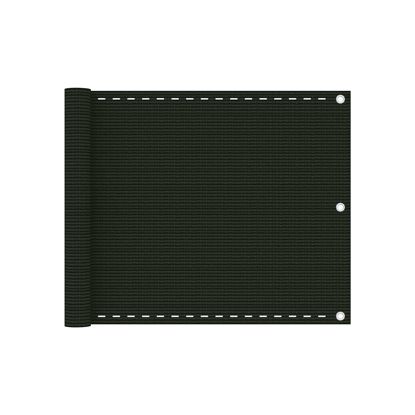 Écran de balcon Vert foncé 75x300 cm PEHD