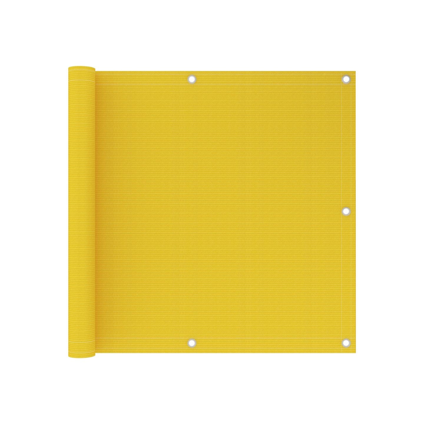 Écran de balcon Jaune 90x600 cm PEHD
