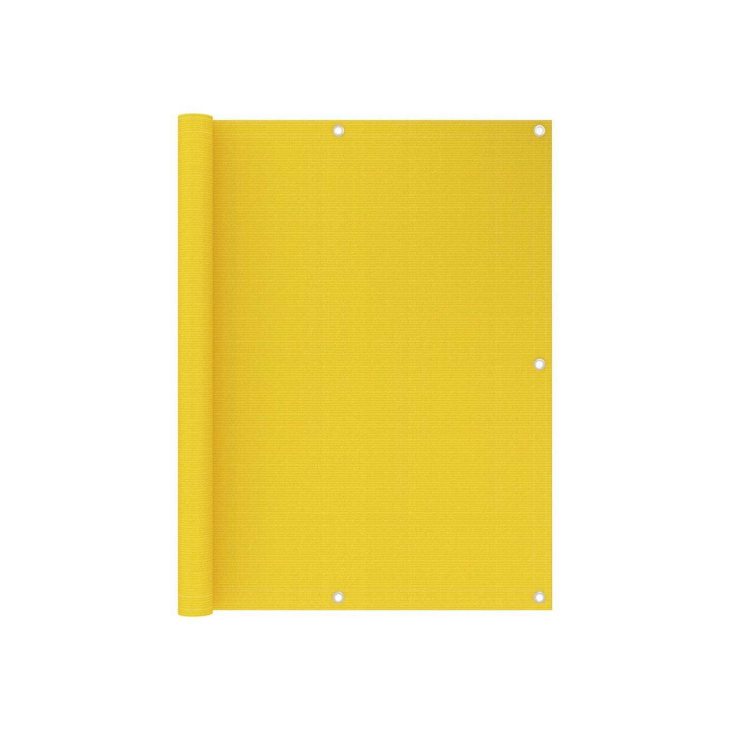 Écran de balcon Jaune 120x300 cm PEHD