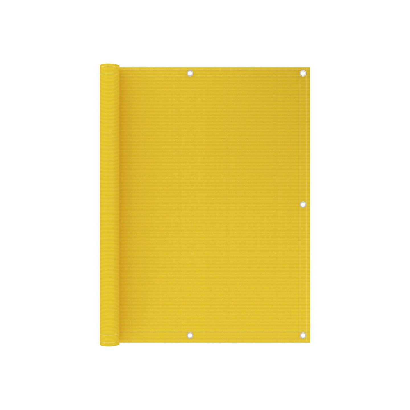 Écran de balcon Jaune 120x400 cm PEHD