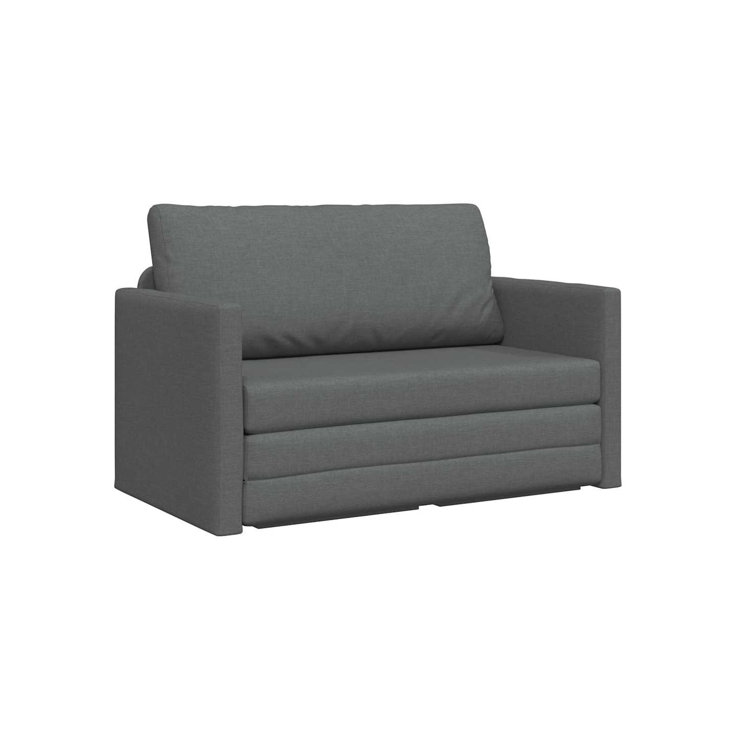 Canapé-Lit Gris foncé 124 x 71 x 78 cm tissu