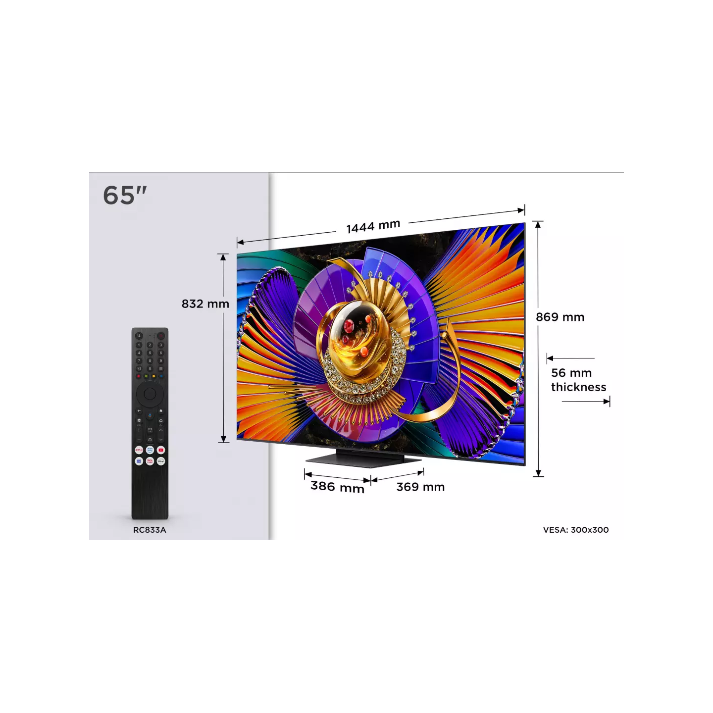 TV QLED TCL 65C79L 65" 4K SQD-Mini LED 144 Hz | Nimestore