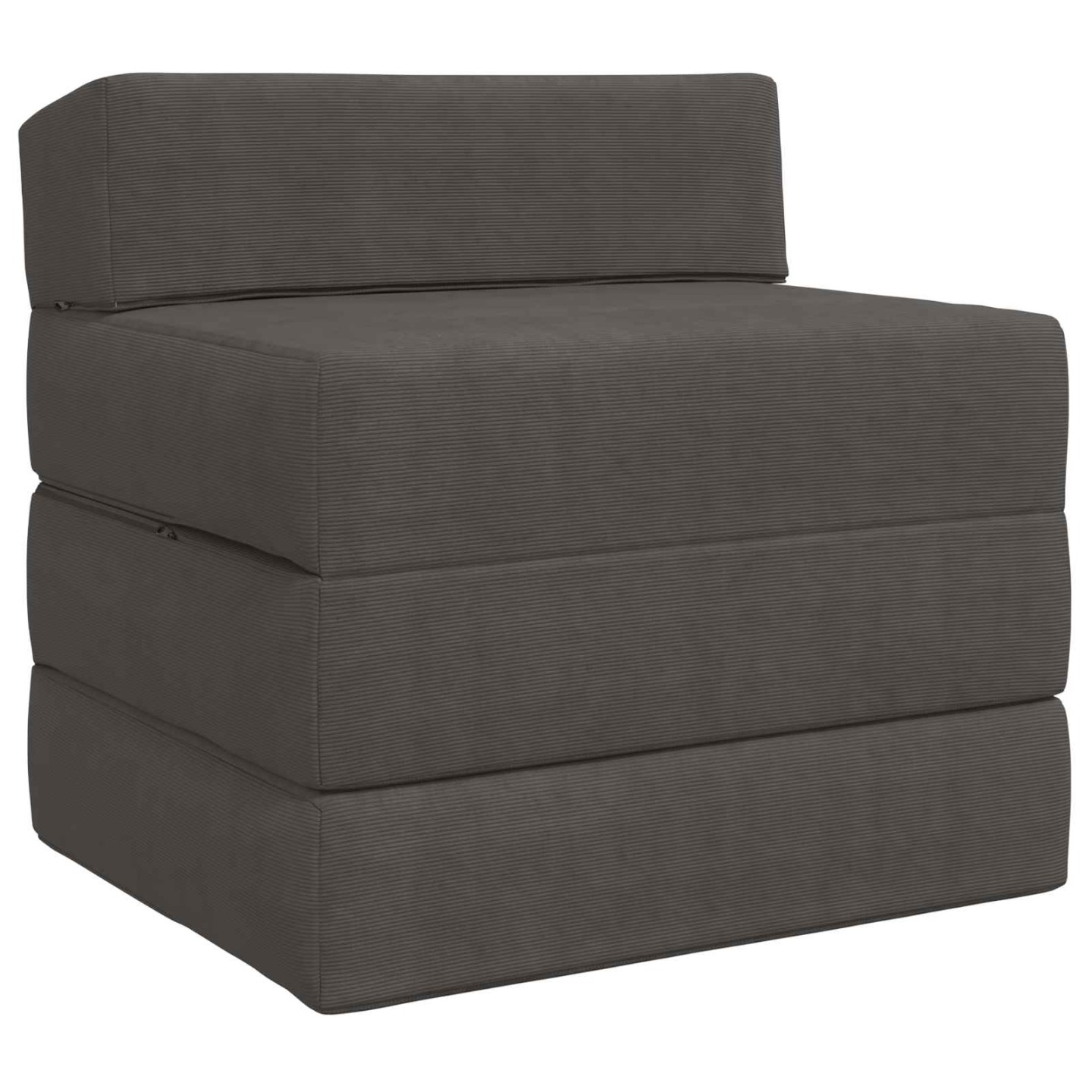 Canapé-lit pliable 2 place Gris foncé 70 x 60 x 63 cm