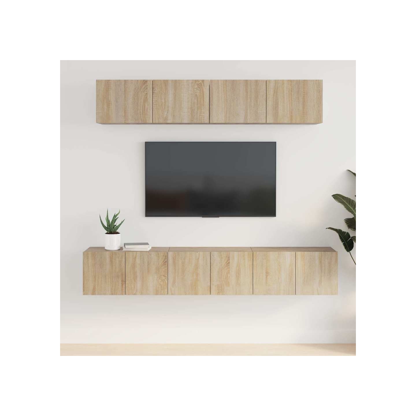 Ensemble de meubles TV 5 pcs Chêne sonoma Bois d'ingénierie