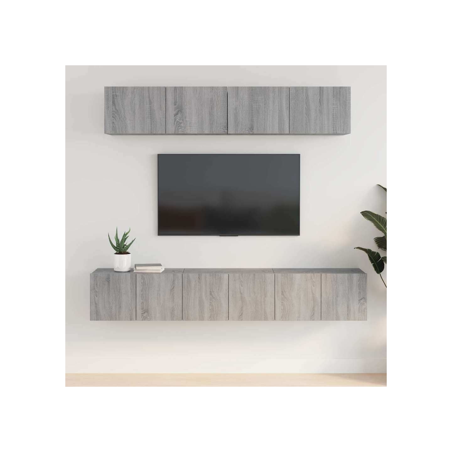 Ensemble de meubles TV 5 pcs Sonoma gris Bois d'ingénierie