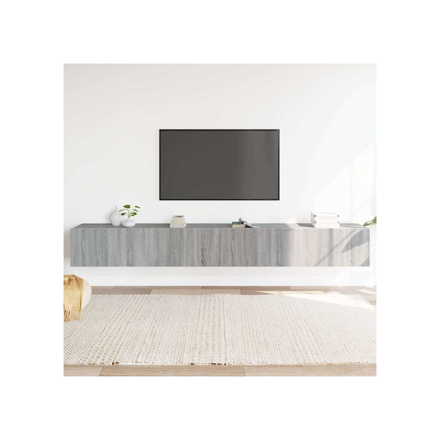 Ensemble de meubles TV 3 pcs Sonoma gris Bois d'ingénierie