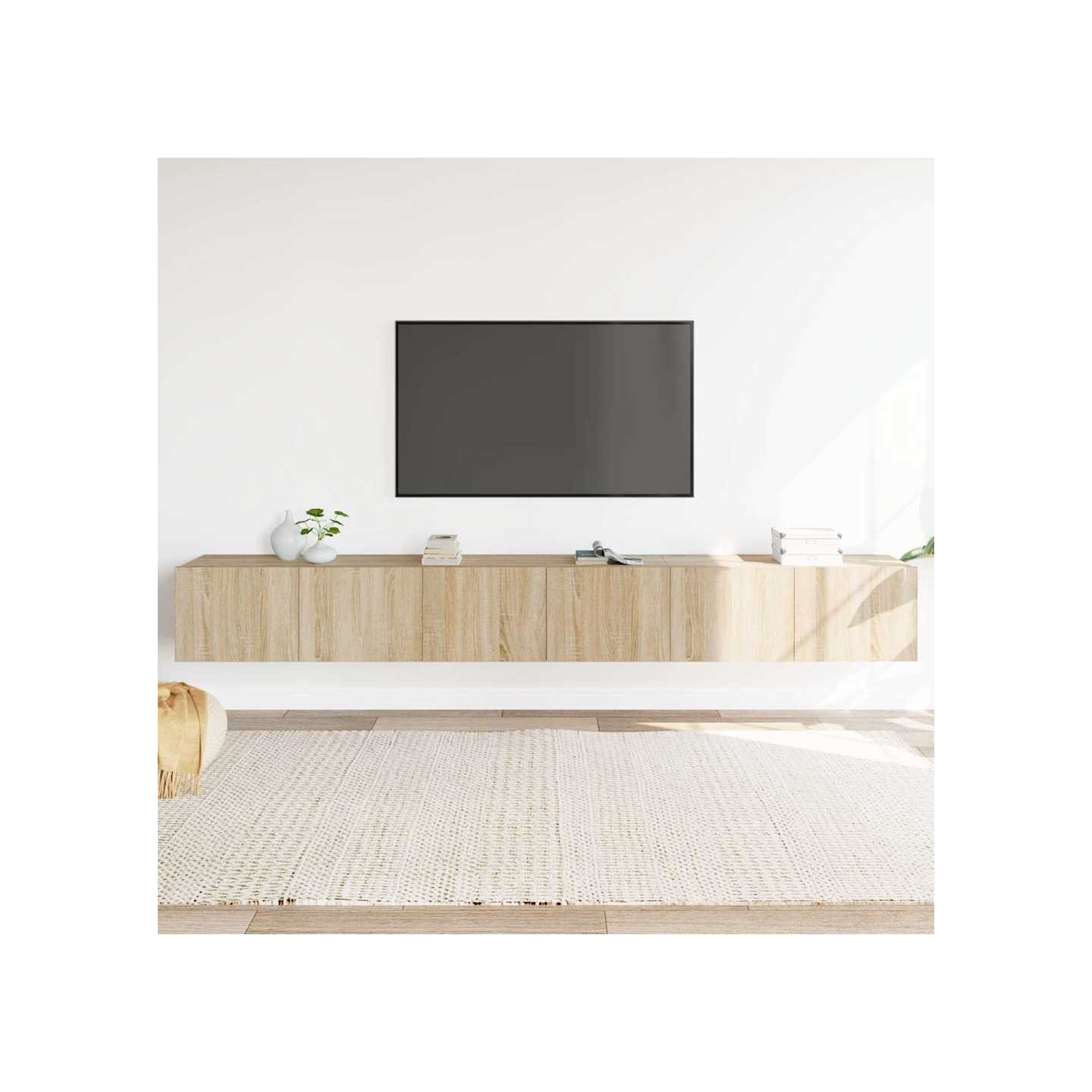 Ensemble de meubles TV 3 pcs Chêne sonoma Bois d'ingénierie