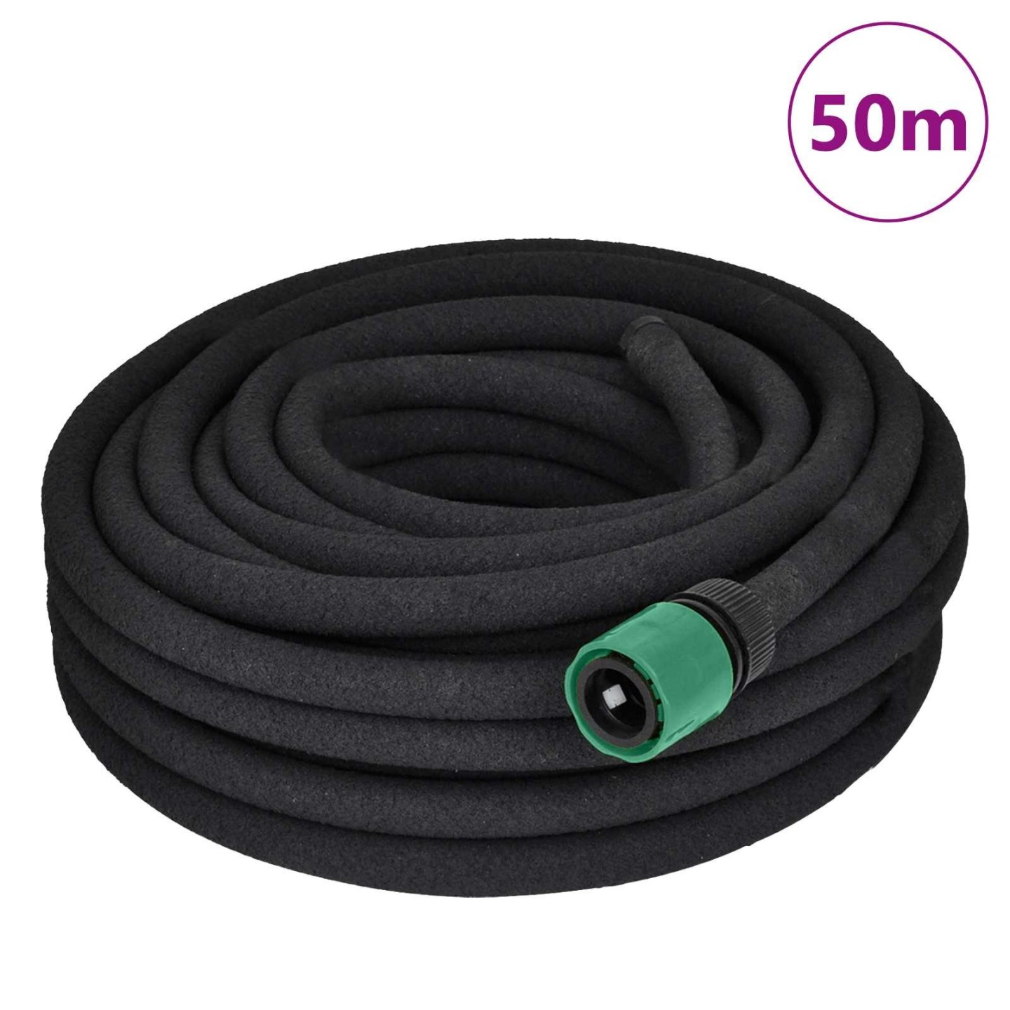 Tuyau microporeux arrosage jardin connecteur 1/2 pouces 50 m
