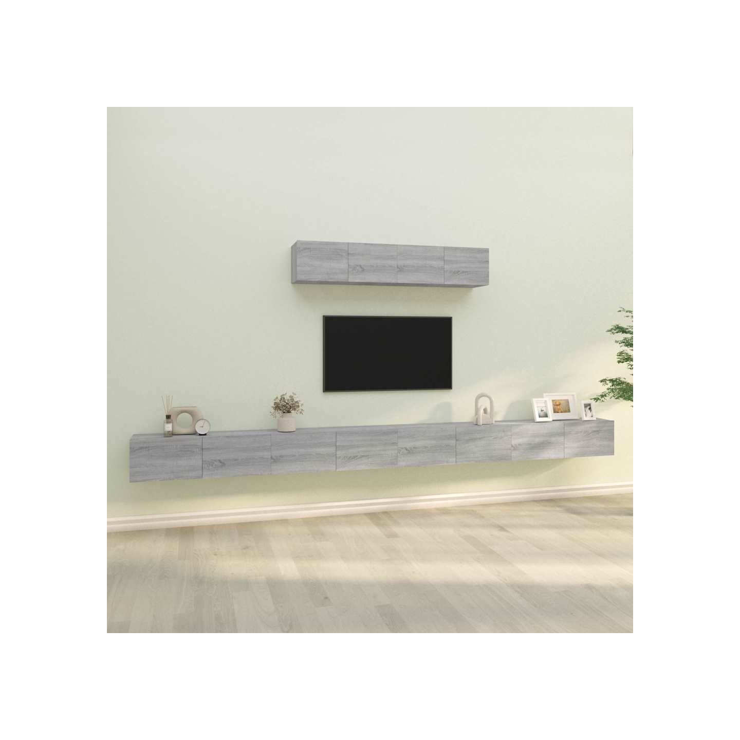 Ensemble de meubles TV 6 pcs Sonoma gris Bois d'ingénierie