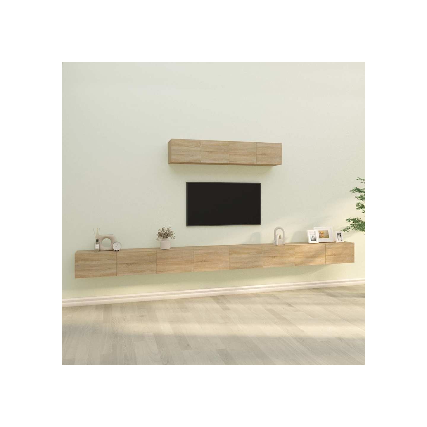 Ensemble de meubles TV 6 pcs Chêne sonoma Bois d'ingénierie