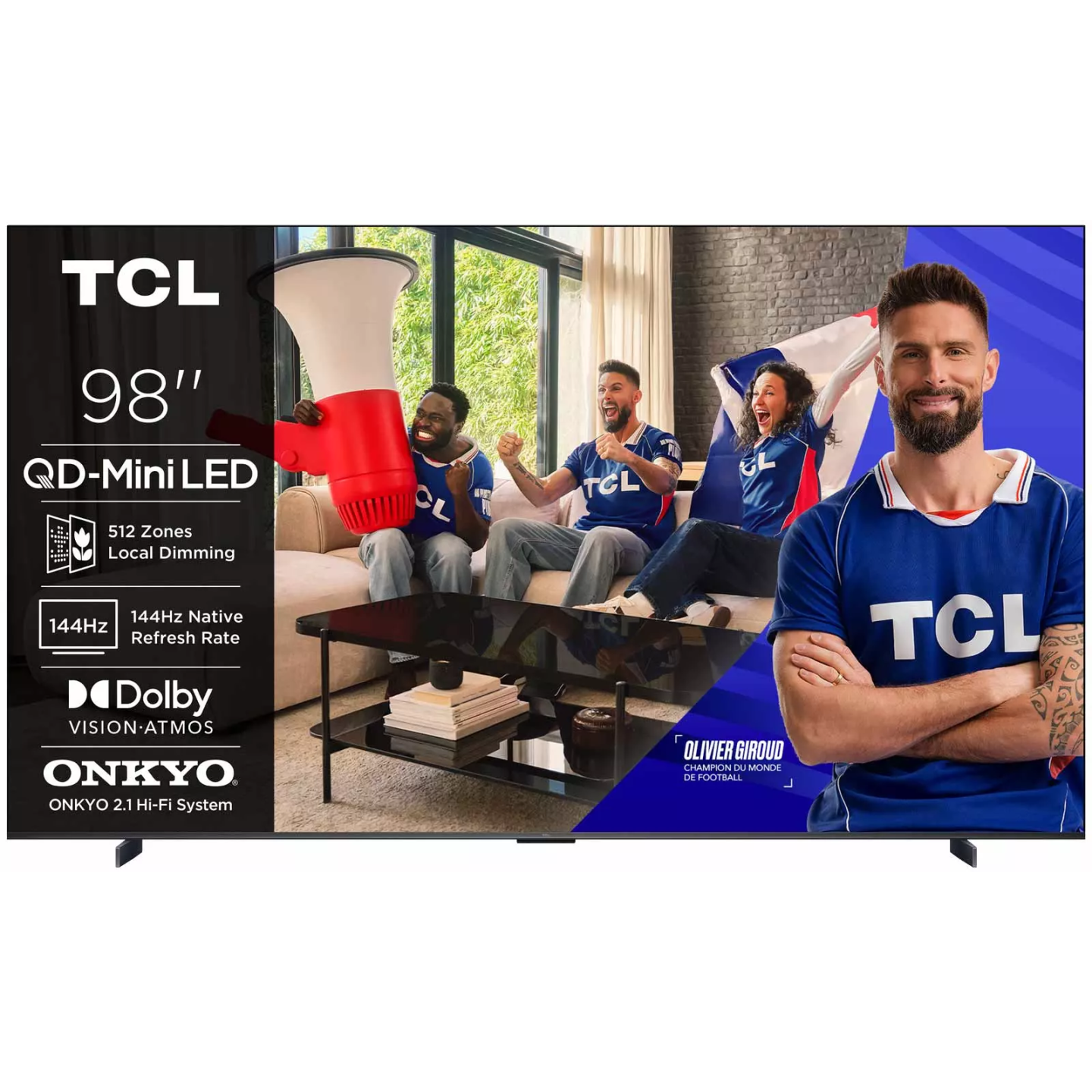 TV Mini LED TCL 98P89L 98" 4K 144 Hz Google TV | Nimestore