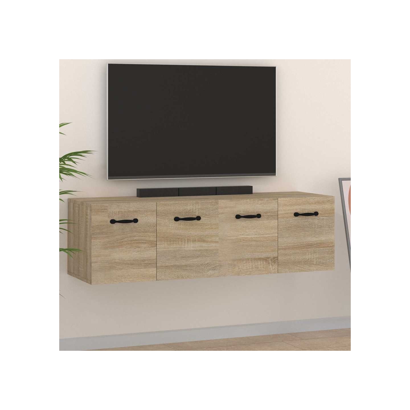 Armoires murales 2 pcs Chêne sonoma 80x35x36,5 cm Bois