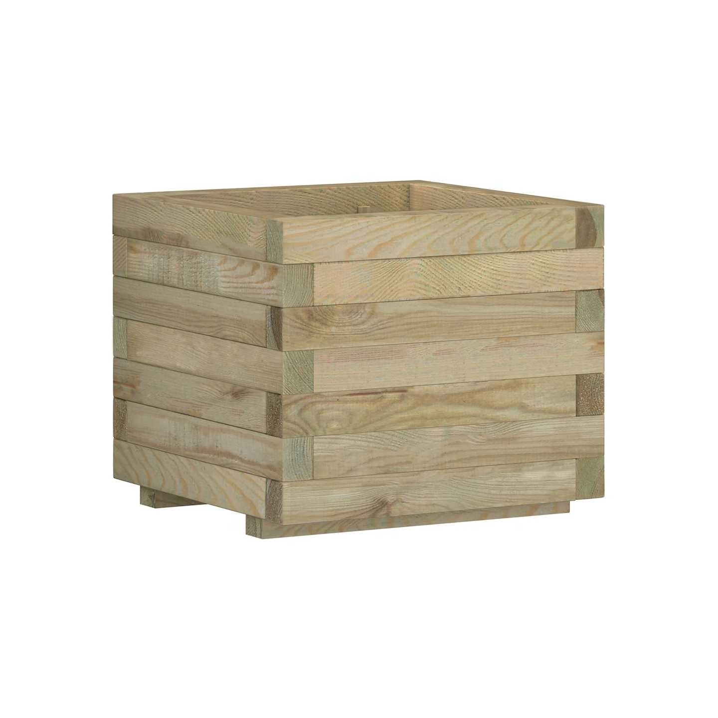 Lit surélevé 50x50x40 cm Bois Carré