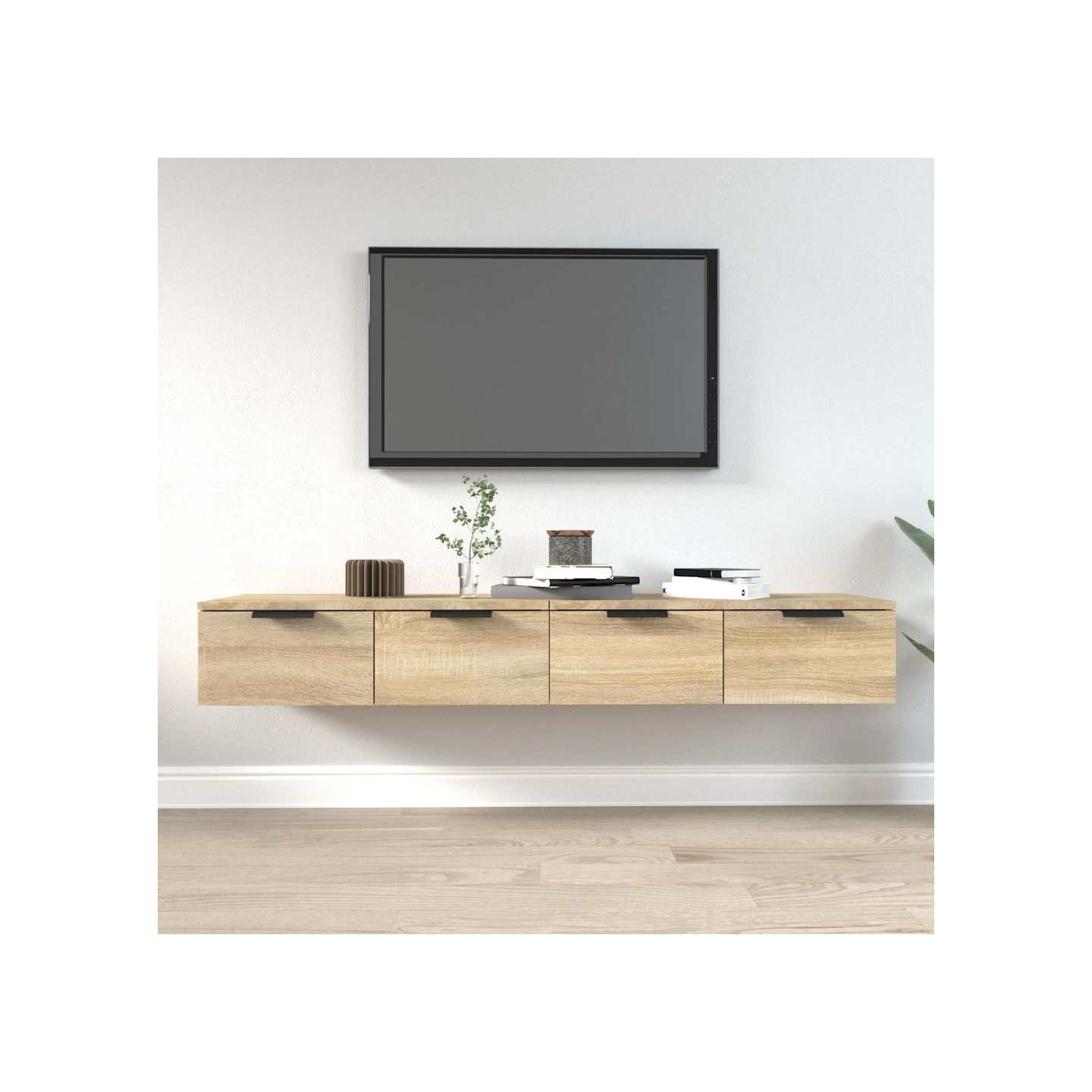 Armoires murales 2pcs Chêne sonoma 68x30x20cm Bois d'ingénierie