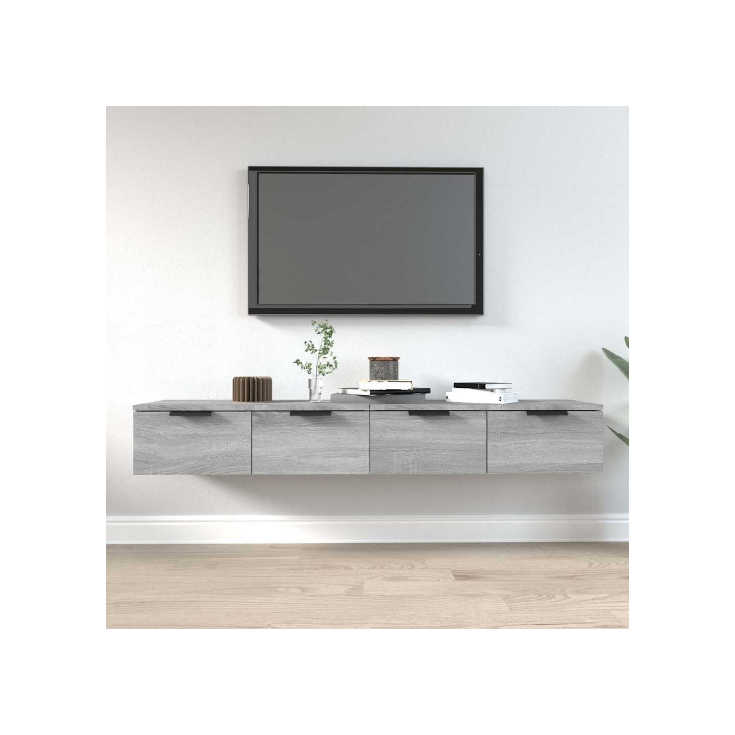 Armoires murales 2 pcs Sonoma gris 68x30x20cm Bois d'ingénierie
