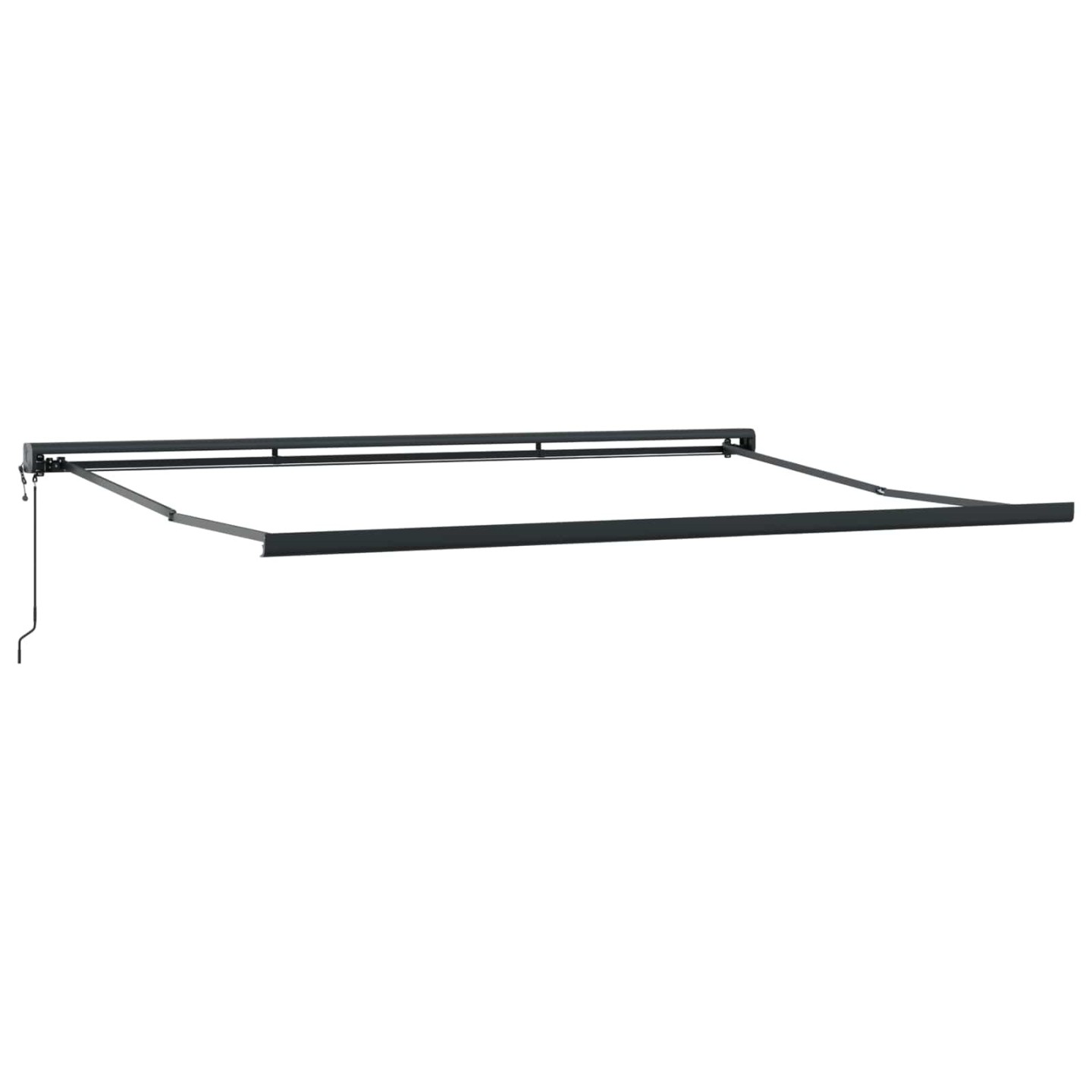 Cadre d'auvent Anthracite 500 × 300 cm Aluminium