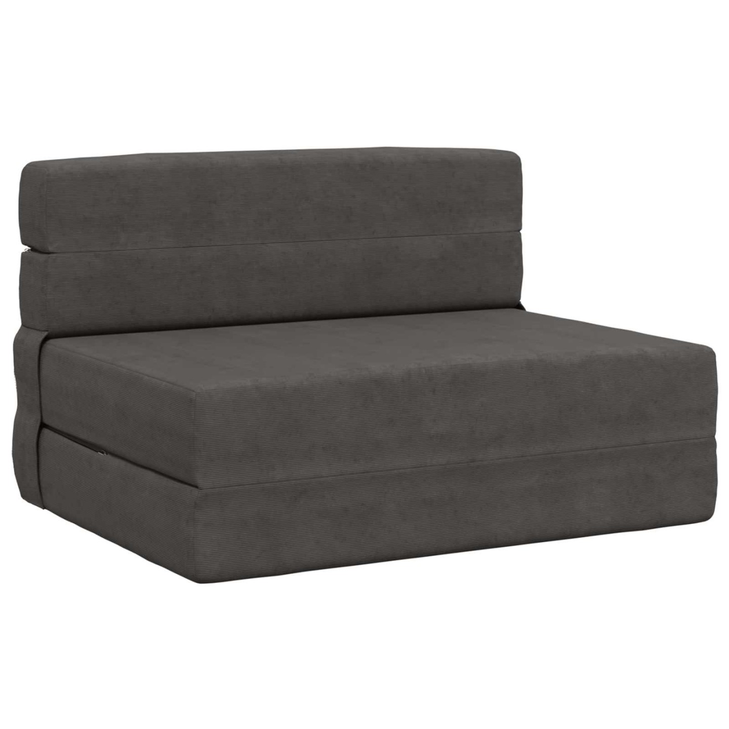 Canapé-lit pliable Gris foncé 70 x 72 x 60 cm Tissu