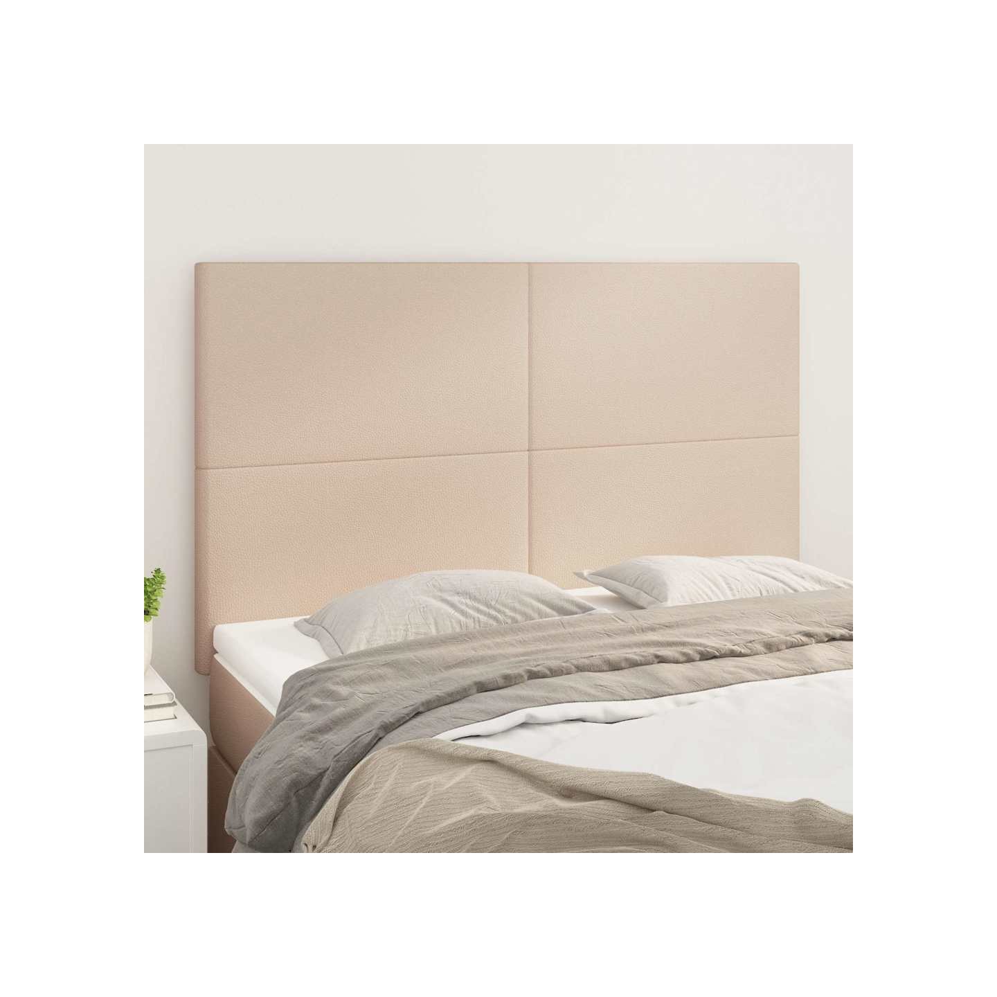 Tête de lit Cappuccino 144 x 5 x 118/128 cm Similicuir